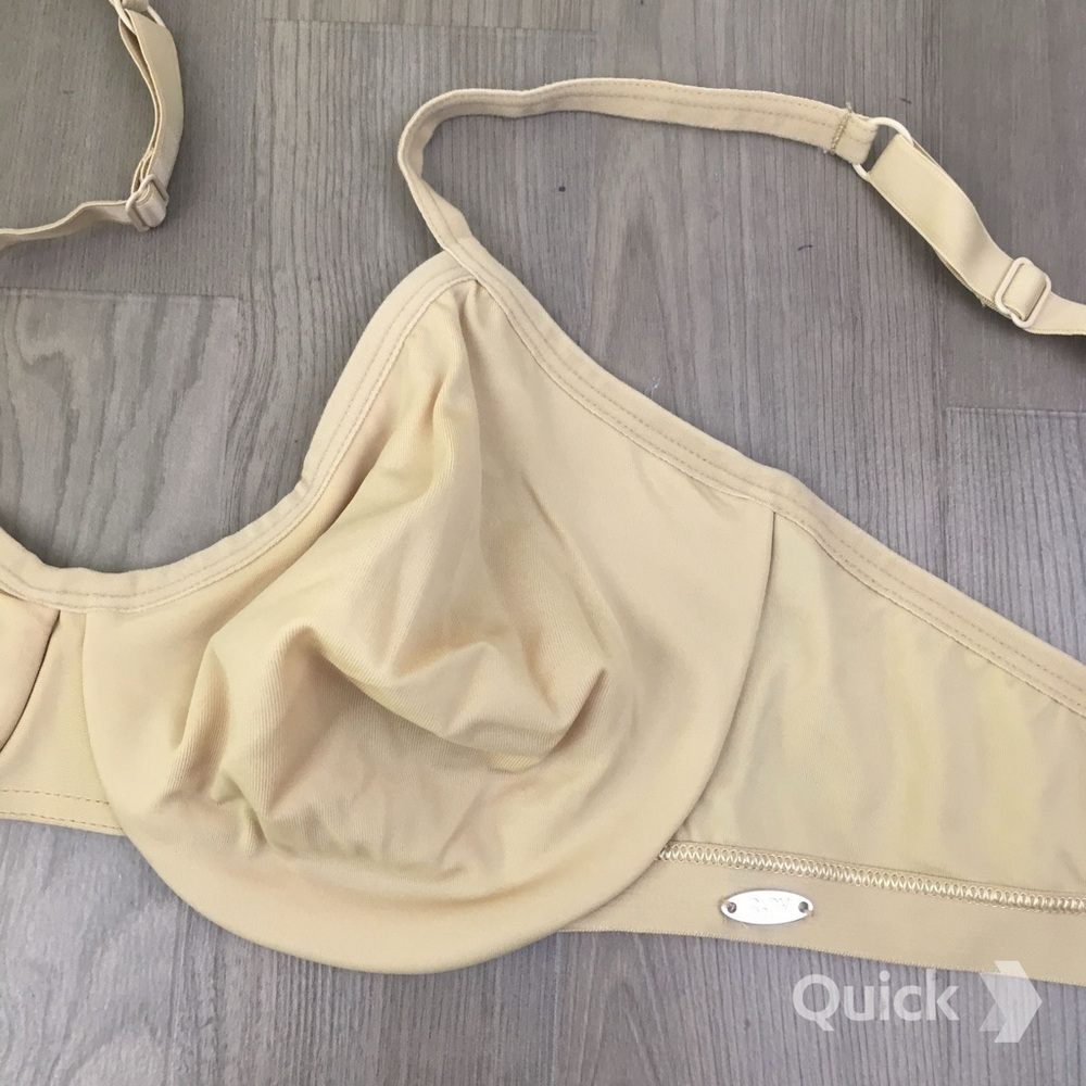34D - Bundle of 2 pcs New Beige Soft Cup Underwire Bras - Picture 3 of 8